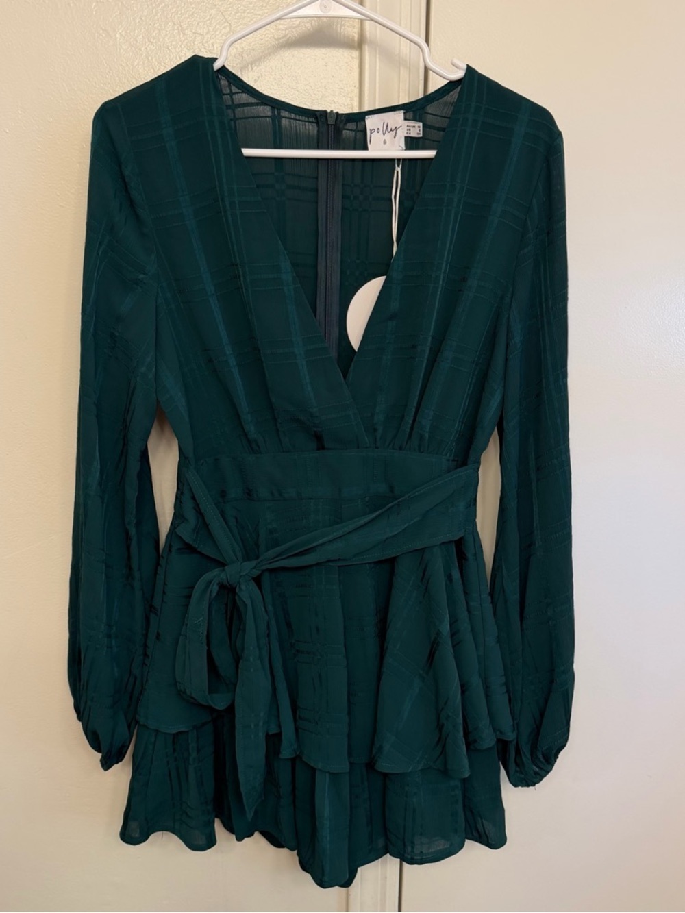 NWT Princess Polly String Of Stars Playsuit Romper Forest Green Size 6 - Picture 2 of 10